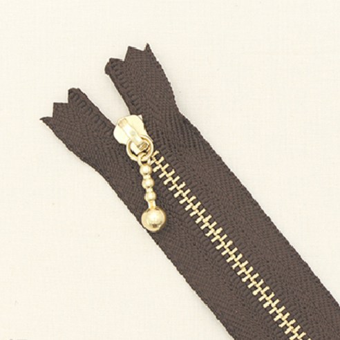 YKK 골드 지퍼 10cm, 마룬, 5개입