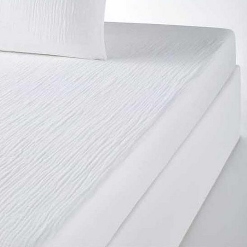 라흐두뜨 거즈 심플 순면 매트리스 커버 F696782, white