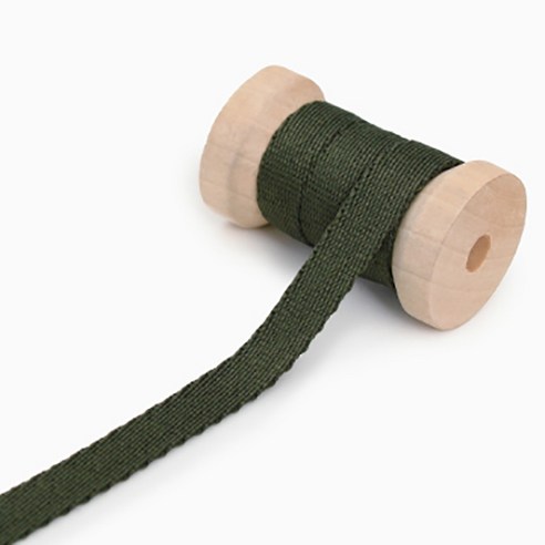 해피베어스 베이직 슬림 웨이빙 끈 10mm, 카키, 3개