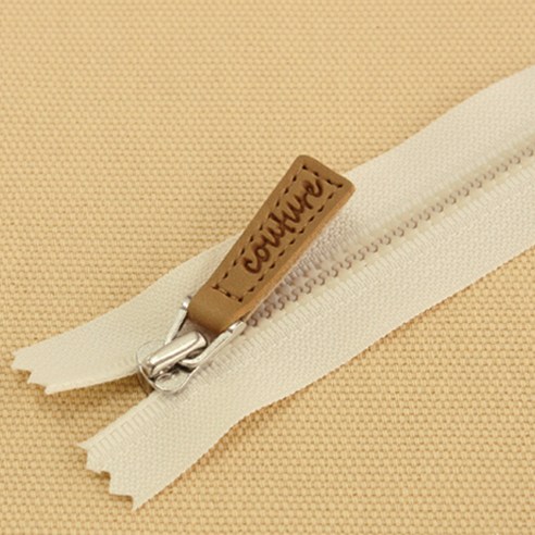 해피베어스 꾸뛰르 소잉 지퍼 20cm, 베이지, 2개입