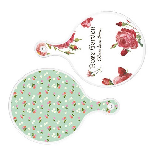 로엠디자인 서빙 도마 보드 2p RoseGarden원형 세트, RoseGarden원형, 비색체리원형, 1세트