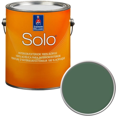 셔윈윌리암스 솔로 저광 1L 페인트, SW6460 Kale Green