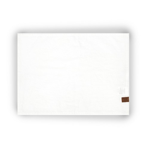 보웰 빈티지 코튼 테이블매트, 화이트, 46 x 33 cm