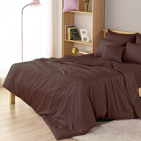 잇츠유 순면 40수 트윌 이불커버, 다크브라운