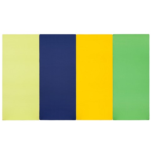 퍼니존 퍼니테라피 피스타치오비비드 시리즈 영유아 폴더매트, 피스타치오 + 블루 + 옐로우 + 그린