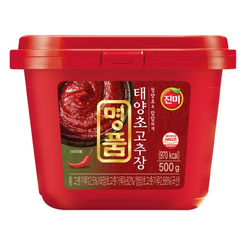 진미 명품 태양초 고추장, 500g, 1개