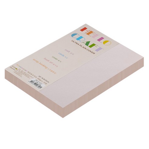 종이문화 친환경색지 레인보우카드 No.22 라이트핑크, A5, 90매