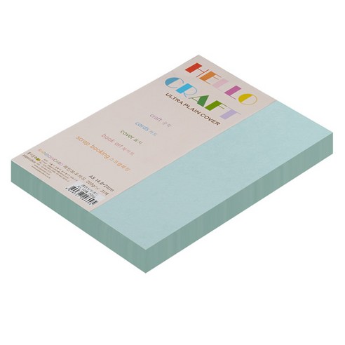 종이문화 친환경색지 레인보우카드 No.14 블루, A5, 90매