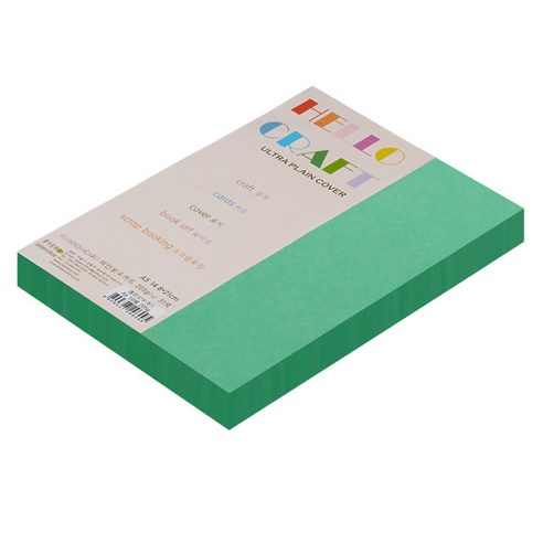종이문화 친환경색지 레인보우카드 No.11 딥그린, A5, 90매