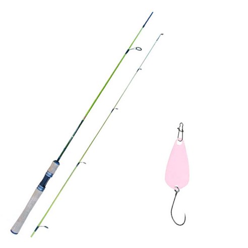 원다 예그린 스피닝 루어낚싯대 602UL + 다미끼 메탈지그 앤 피카 스푼 B 2.8g, 001 LIGHT PINK