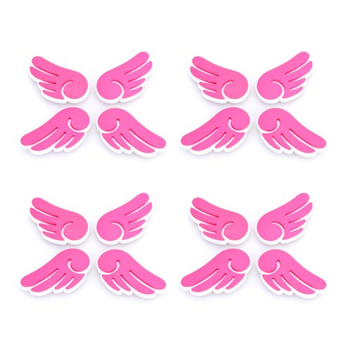 블럭마트 문콕방지 엔젤윙 도어가드 4p, 핑크, 4개입
