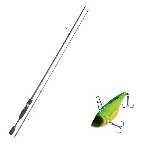 YGF 블루포스 스타젠 루어낚싯대 S66ML + 다미끼 메탈지그 볼트-55 15g, 206D MAT TIGER