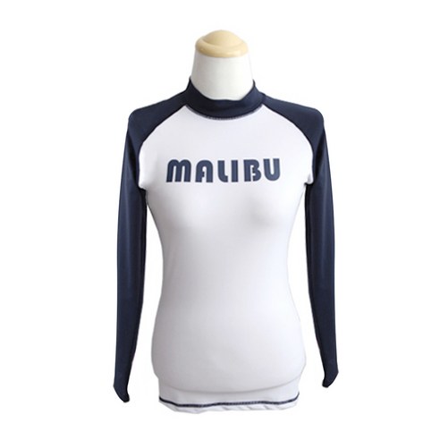 나야스타일 여성용 MALIBU 파스텔 래쉬가드 상의