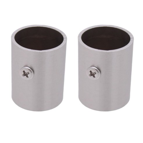 옷장봉 초이스하드웨어 행거 조립 롱 파이프 소켓 2p, 실버 Best Top5