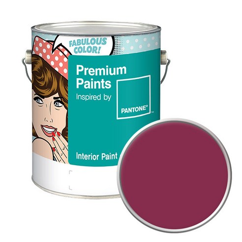 노루페인트 팬톤 내부용 실내벽면페인트 저광 4L, 19-2033 Anemone, 4000ml, 1개