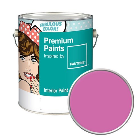 노루페인트 팬톤 내부용 실내벽면 저광페인트 4L, 17-2625 Super Pink, 1개