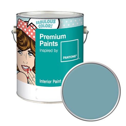 노루페인트 팬톤 내부용 실내벽면 저광 페인트 4L, 16-4414 Cameo Blue