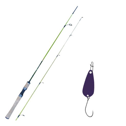 원다 루어낚싯대 예그린 562UL 스피닝 + 다미끼 메탈지그& 피카스푼 B TYPE 3.5g, 012 VIOLET