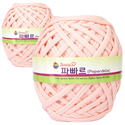 파빠르 패브릭얀 뜨개실 2p, 58 베이비핑크, 95m