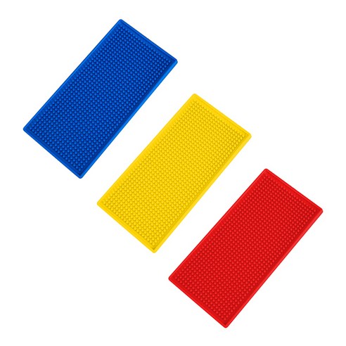 블럭마트 주방 드라잉매트 식기 컵 건조매트 30 x 15 x 1 cm, 랜덤 발송, 3개입