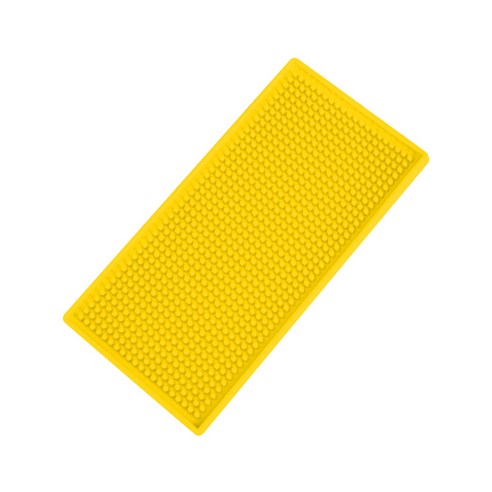 블럭마트 주방 드라잉매트 식기 컵 건조매트 30 x 15 x 1 cm, 옐로우, 1개