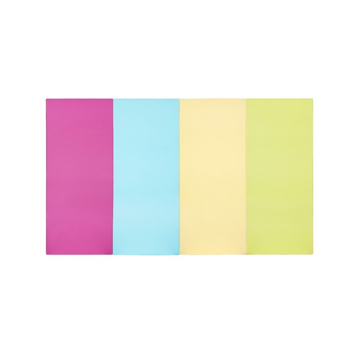 퍼니존 퍼니테라피 핫핑크비비드 시리즈 3 유아폴더매트, 핫핑크 + 스카이블루 + 아이보리 + 피스타치오, 중(200 x 120 x 4 cm)