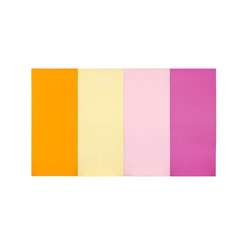 퍼니존 퍼니테라피 오렌지비비드 시리즈 3 유아폴더매트, 오렌지 + 아이보리 + 베이비핑크 + 핫핑크