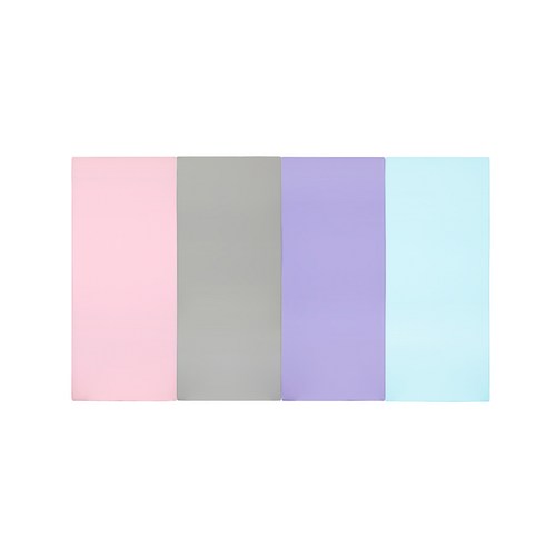 퍼니존 퍼니테라피 베이비핑크비비드 시리즈 4 유아폴더매트, 베이비핑크 + 그레이 + 바이올렛 + 스카이블루