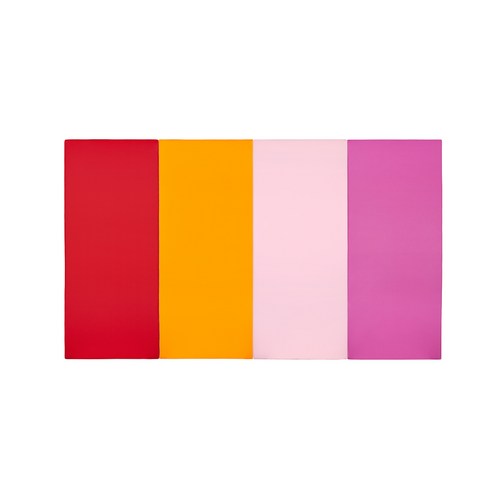 퍼니존 퍼니테라피 레드비비드 시리즈 3 유아폴더매트, 레드 + 오렌지 + 베이비핑크 + 핫핑크