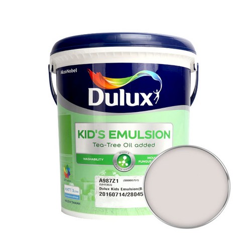 듀럭스 키즈에멀전 무광 페인트 3L, Silk Moire