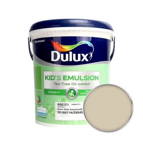 듀럭스 키즈 에멀전 무광 페인트 3L, Olive Walls