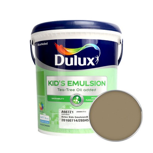 듀럭스 키즈 에멀전 무광 페인트 3L, Rough Hewn
