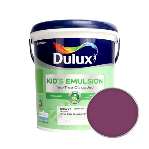 듀럭스 키즈에멀전 무광 페인트 3L, Razz Berries