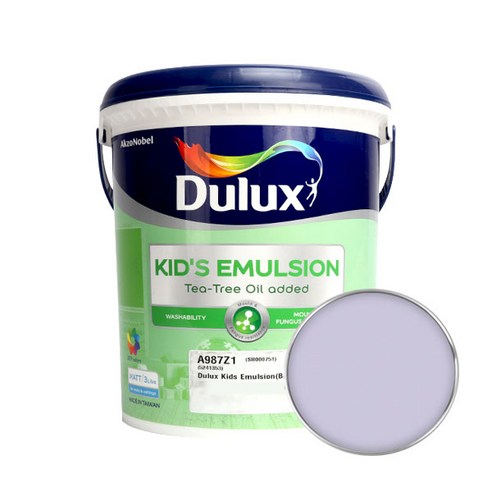듀럭스 키즈에멀전 무광 페인트 3L, Smooth Grape