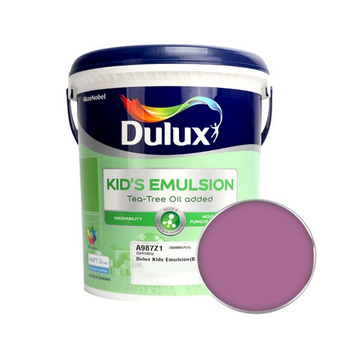듀럭스 키즈에멀전 무광 페인트 3L, Antique Fuchsia