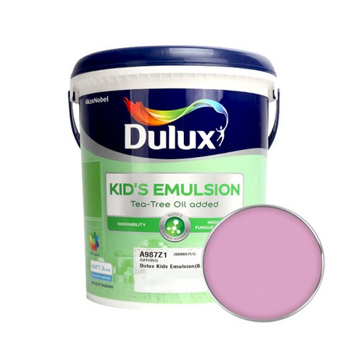 듀럭스 키즈에멀전 무광 페인트 3L, Pink Bow