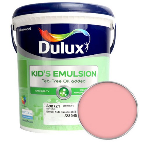 듀럭스 키즈에멀전 페인트 무광 3L, Pink Revelation, 1개