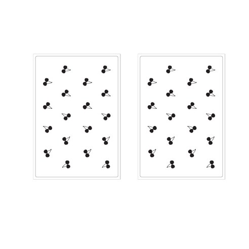 프루티 브런치 실리콘매트 CHERRY 2p, 화이트, 425 x 295 mm