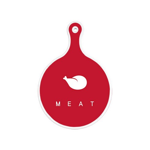 로엠디자인 서빙 도마 보드 원형, 미트레드, 1개