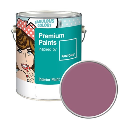 노루페인트 팬톤 내부용 실내벽면 무광 페인트 4L, 17-1612 Mellow Mauve