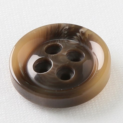 HR빅버튼 아우디 단추 25mm, 연브라운, 12개입