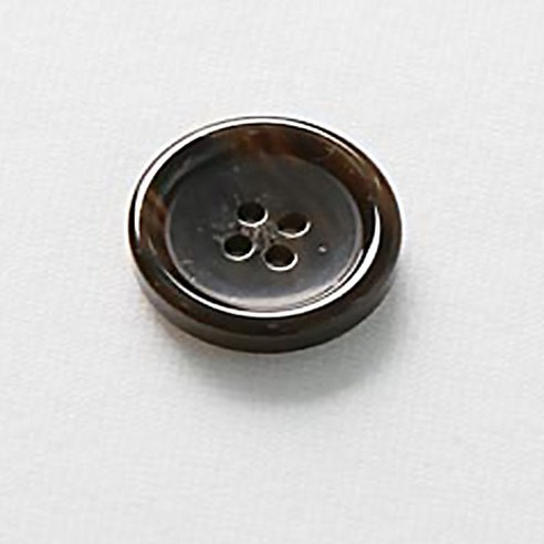 HR빅버튼 세븐틴 단추 21mm, 다크브라운, 12개입
