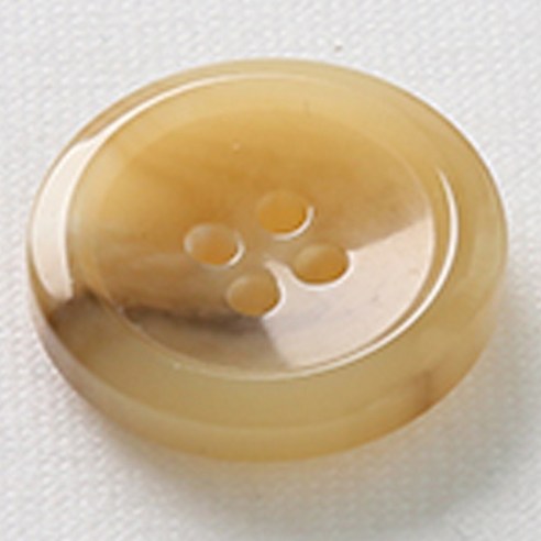 HR빅버튼 각시봉 단추 25mm, 연 베이지, 4개입