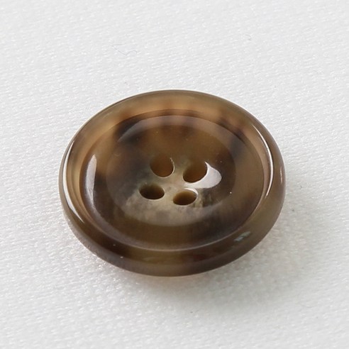 HR빅버튼 아스날 단추 18mm, 브라운, 4개입