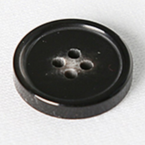HR빅버튼 소리아 단추 유광 21mm, 블랙, 12개입