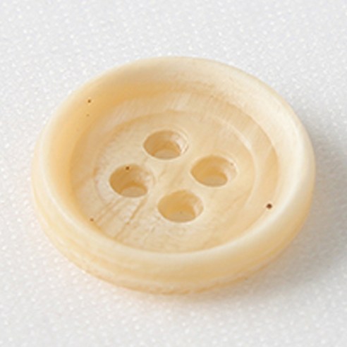 HR빅버튼 투어 단추 21mm, 베이지, 12개입