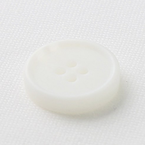 HR빅버튼 메시아 단추 21mm, 무광 화이트, 4개입