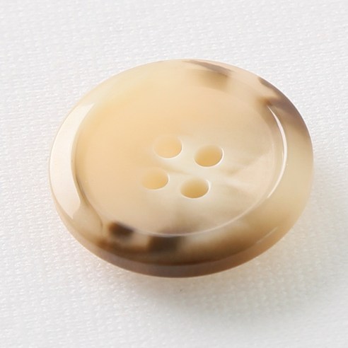HR빅버튼 코트라 단추 23mm, 연베이지, 12개입