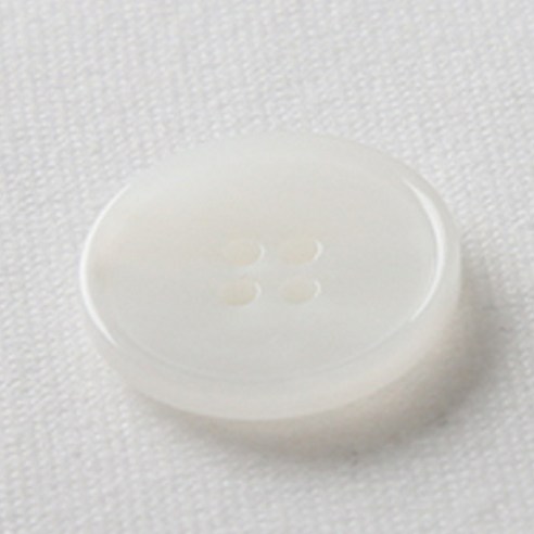 HR빅버튼 매치 단추 23mm, 화이트, 8개입
