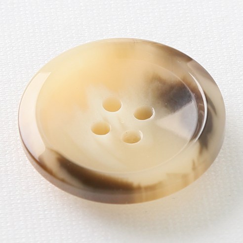 HR빅버튼 코트라 단추 25mm, 연베이지, 8개